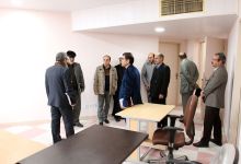 گزارش تصویری از بازدید هیات رئیسه دانشگاه از دانشکده علوم زمین